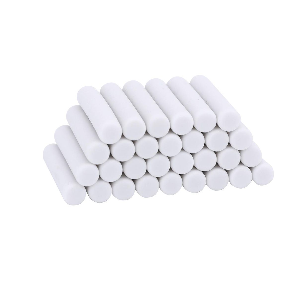 tenwin Portable Electric Eraser Refills 50pcs Dia. 5mm Big Eraser Refills Replaceable Rubbers Stationery Supplies for School Students Artists Drawing Painting Sketching Use