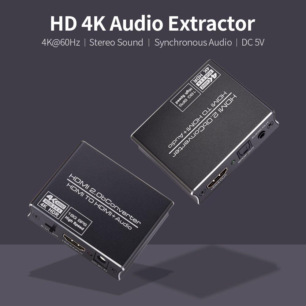 HD 4K Audio Extractor 4K HD Image Quality Stereo Sound