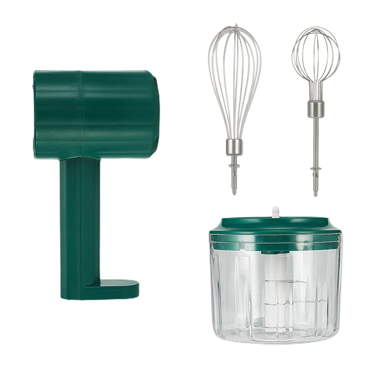 Electric Egg Beater Wireless Design Electric Egg Whisk Atrovirens