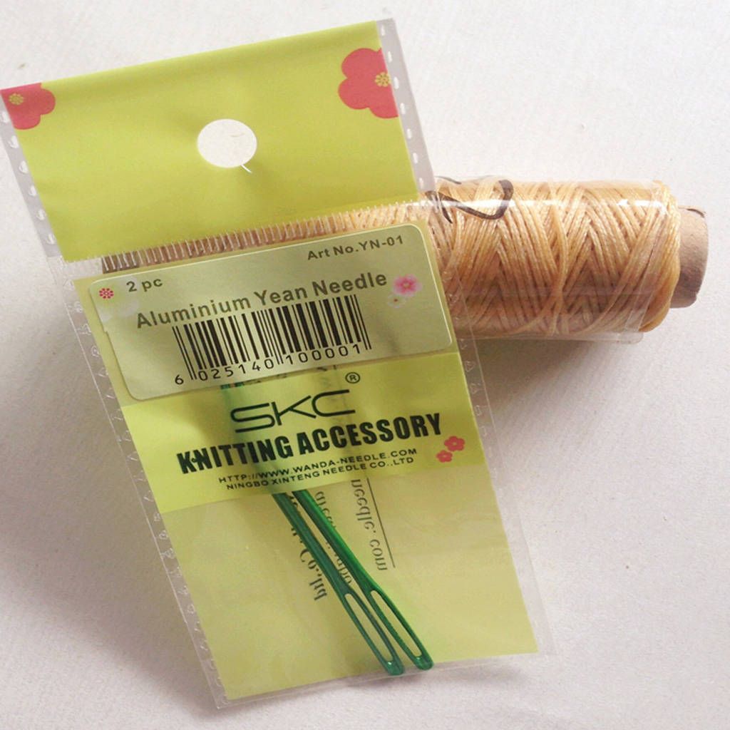 4pcs Aluminium Large-eye Bent Tip Neddle Tapestry Darning