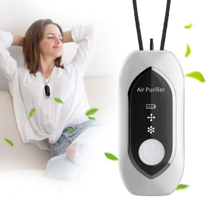 Personal Air  Necklace Wearable Portable USB Lonic White