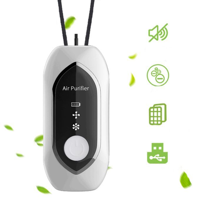 Personal Air  Necklace Wearable Portable USB Lonic White