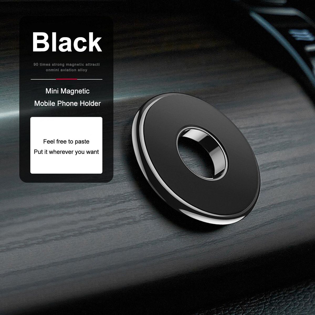 Magnetic Stand Car Air Vent Magnetic Phone Bracket Black