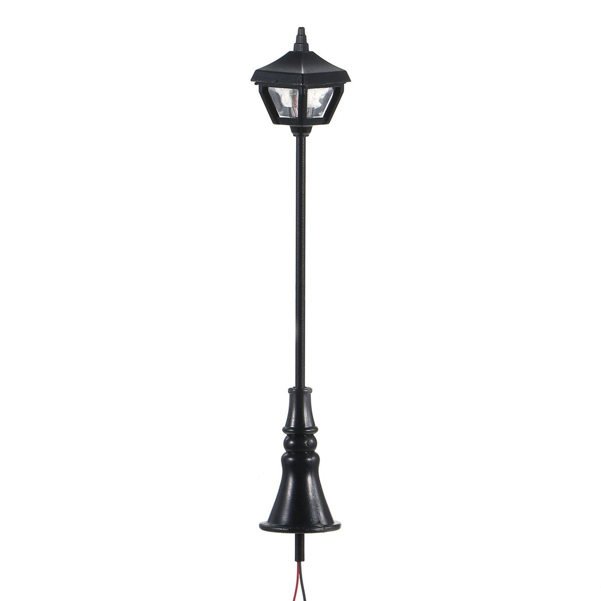 10pcs Warm White Model Street Lights Railway Train Lamp Post Layout Decoration for Garden Yard Patio Tree Holiday FT09