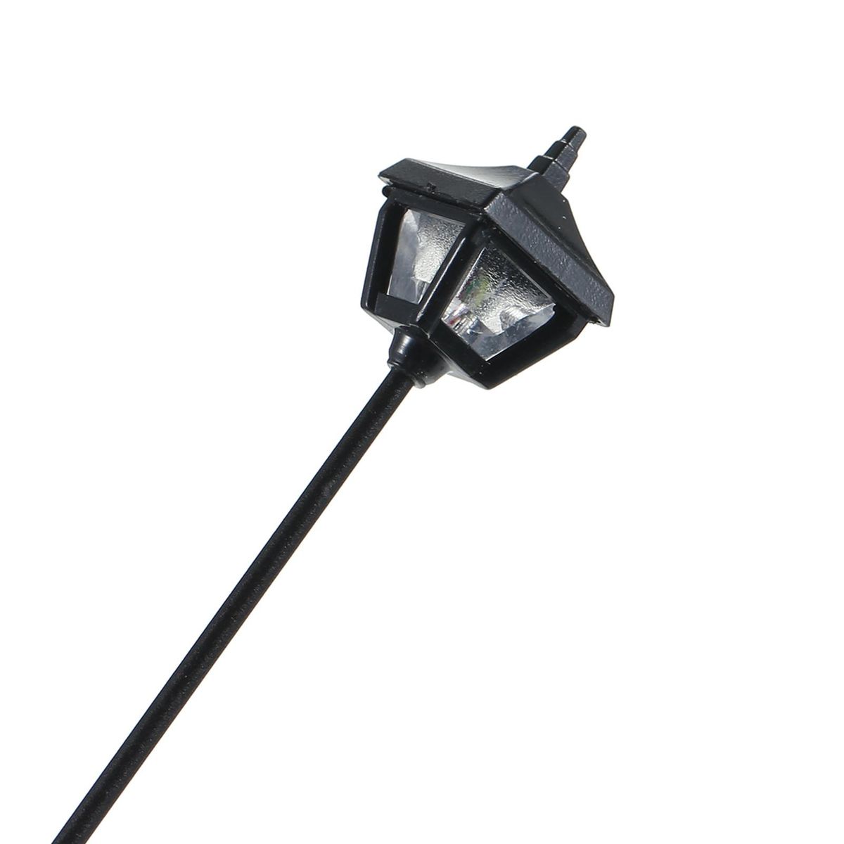 10pcs Warm White Model Street Lights Railway Train Lamp Post Layout Decoration for Garden Yard Patio Tree Holiday FT09