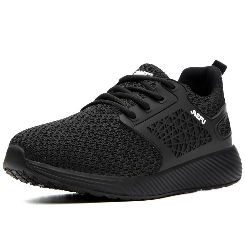 Jiefu safety shoes, flying woven, lightweight, breathable, steel head, anti-smashing, anti-piercing,