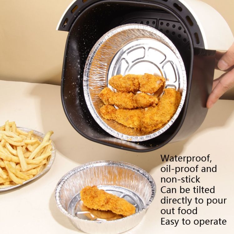 Baking Mat 50 PCS / Set Air Fryer Tin Paper , Specification:  7 Inch