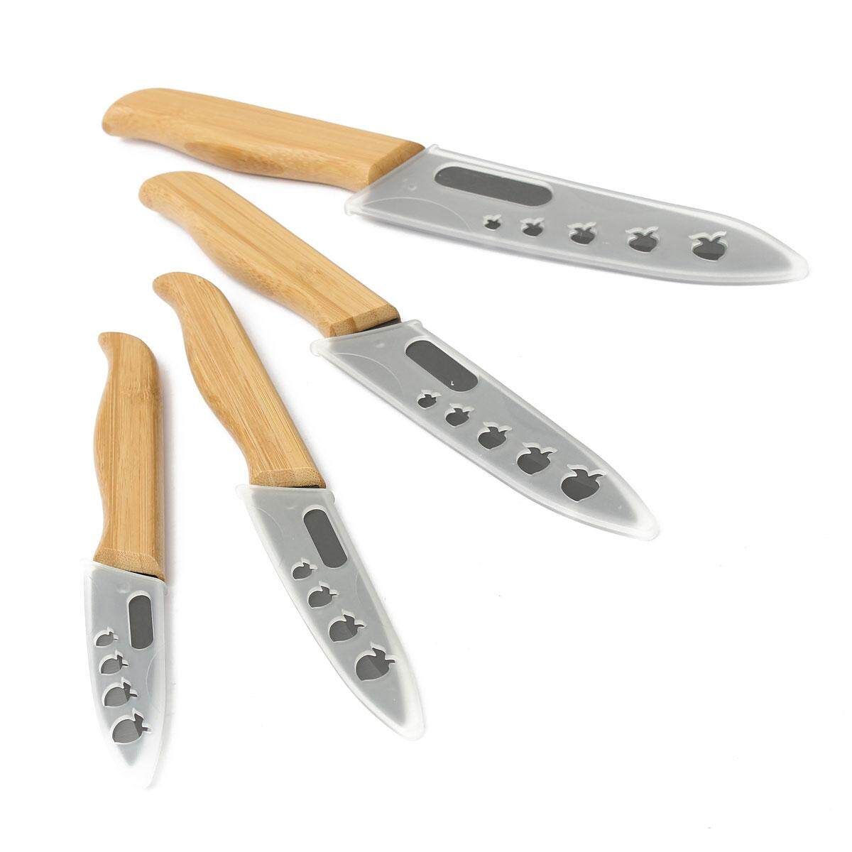 Bamboo Handle With Black Ceramic Set Tools 3