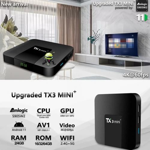 TX3 Mini+ Smart TV Box 2GB/16GB Set-top Box Media Playback