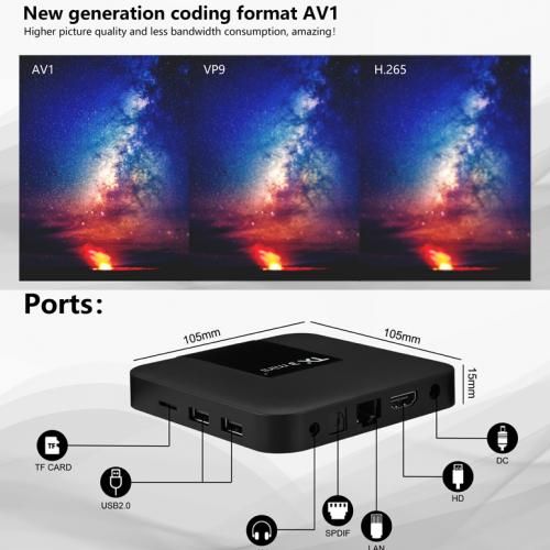 TX3 Mini+ Smart TV Box 2GB/16GB Set-top Box Media Playback