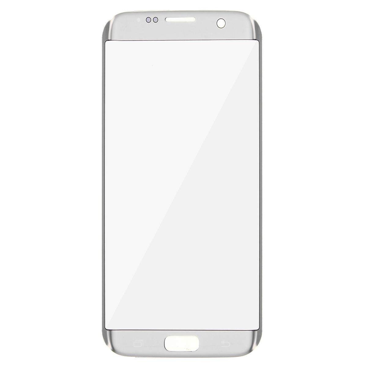 For Samsung GALAXY S7 Edge G935 Front Outer Glass Screen Lens Replacement +Tools Rose Gold Silver (silver)