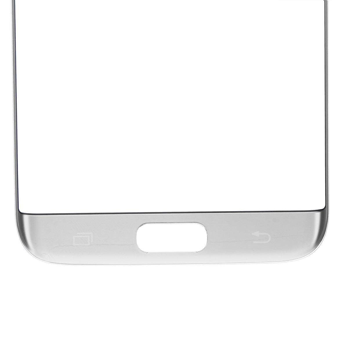 For Samsung GALAXY S7 Edge G935 Front Outer Glass Screen Lens Replacement +Tools Rose Gold Silver (silver)