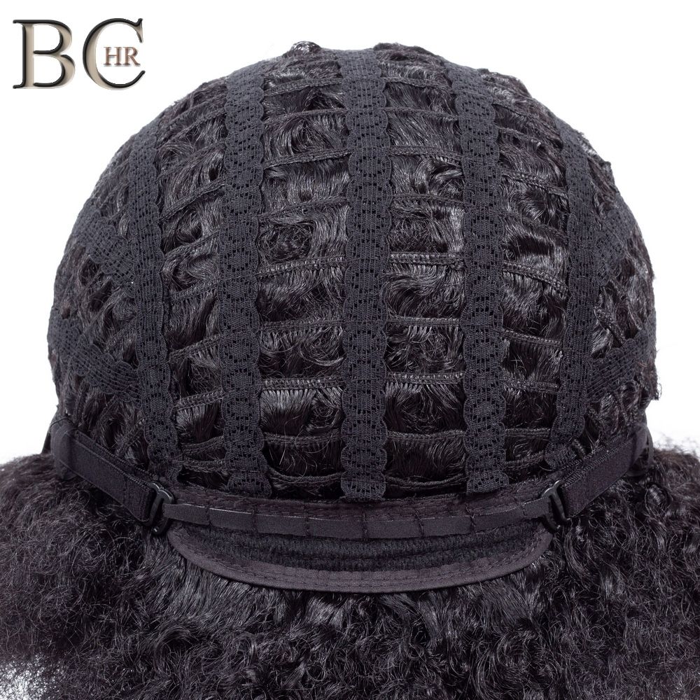 Afro Kinkly Curly Wigs Real Hair For Black Men/Women