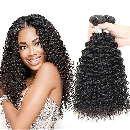 14inch Kinky Curly  3 Bundles Full Head Pulse Free Gift