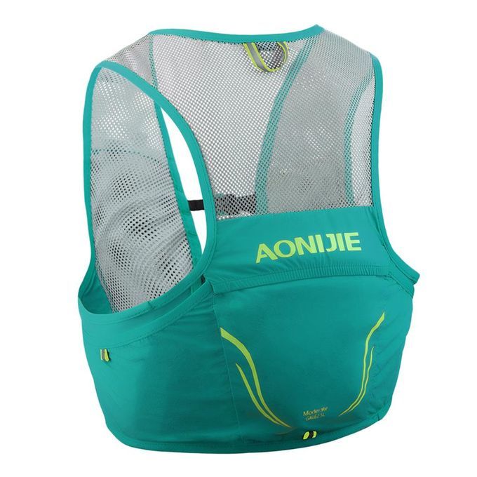 Breathable Women Men Running Vest Marathoner Trail Running Green  M L