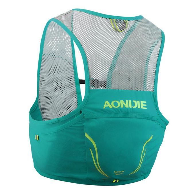 Breathable Women Men Running Vest Marathoner Trail Running Green  M L