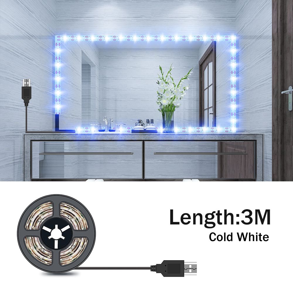 USB Dressing Table Light Wall Lamp LED-3M Cold White