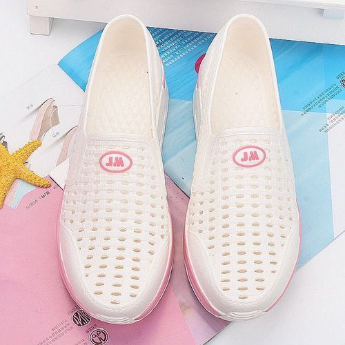 Ladies New Style Inner Heightening Breathable Sandals-White