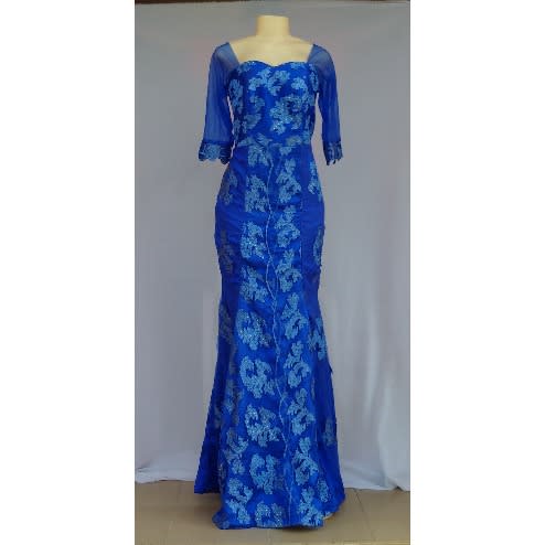 Royal Blue Plus Size Women's Dinner Gown - Size 14