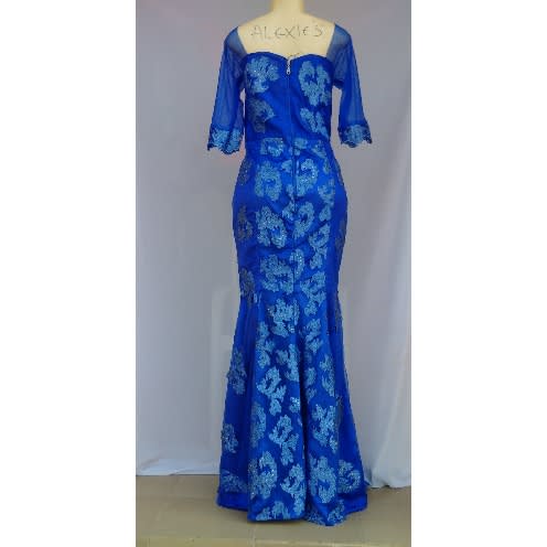 Royal Blue Plus Size Women's Dinner Gown - Size 14