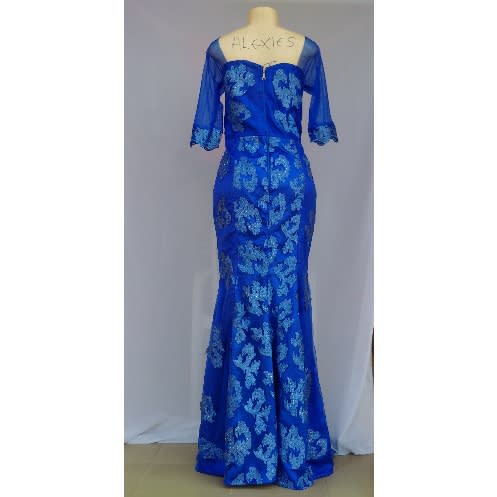 Royal Blue Plus Size Women's Dinner Gown - Size 14