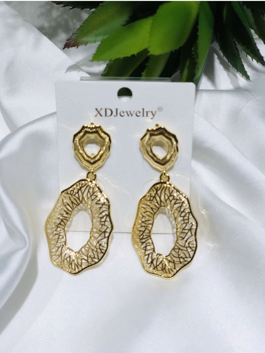 Party Gold Drop Earrings