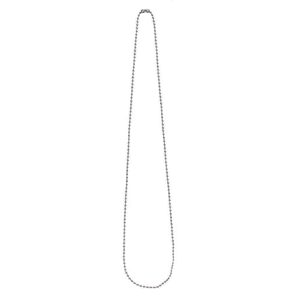 2.4mm Stainless Steel  Bead Chain Men Necklace Trinket