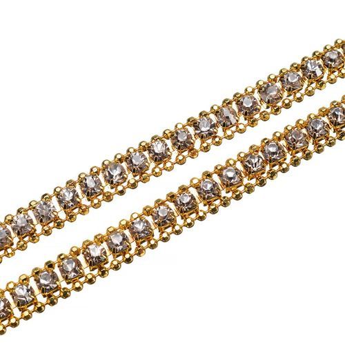 Hiphop Crystal Gold Chain Necklace Exquisite Chic Men Women
