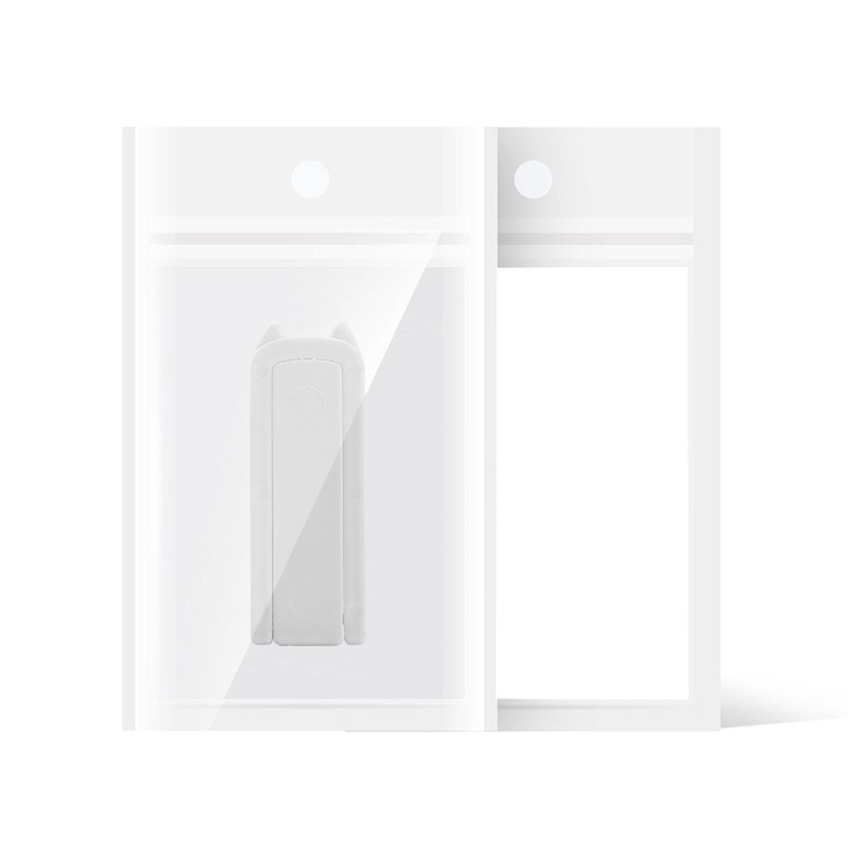 Phone Desk Stand Double Pole Phone Rack White