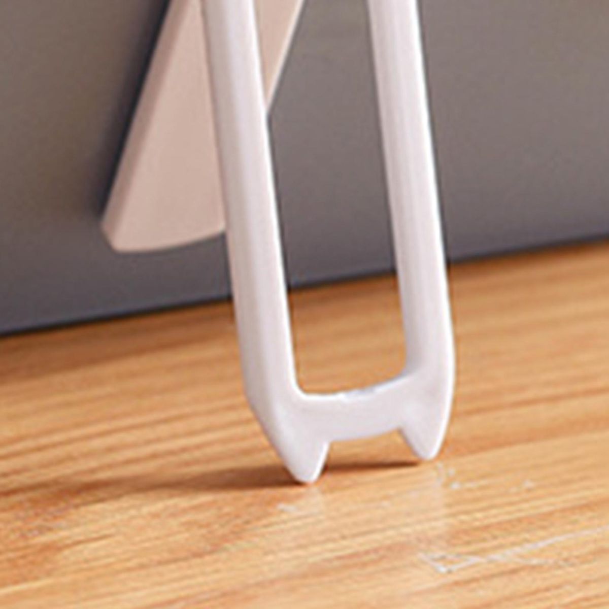 Phone Desk Stand Double Pole Phone Rack White