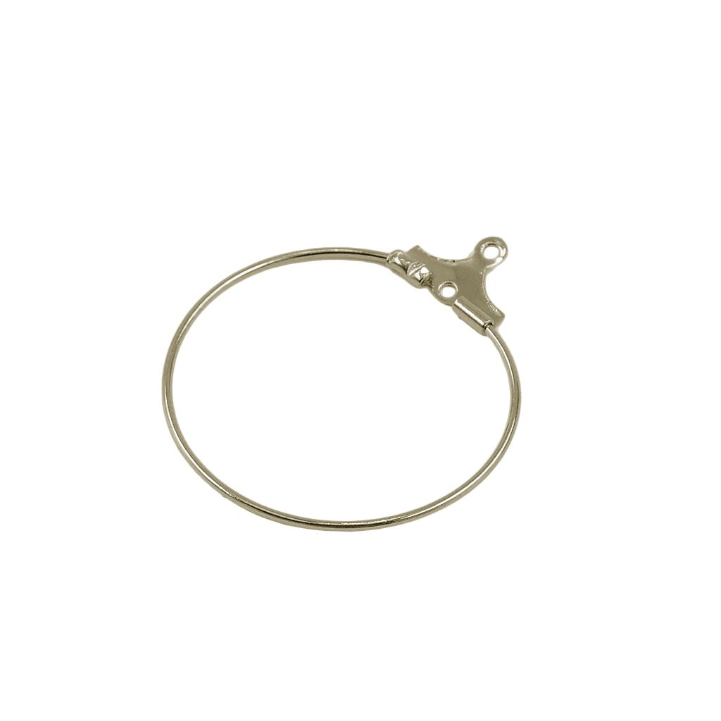 20Pcs Woman Classic Round Earrings Big DIY Earrings Jewelry Silver