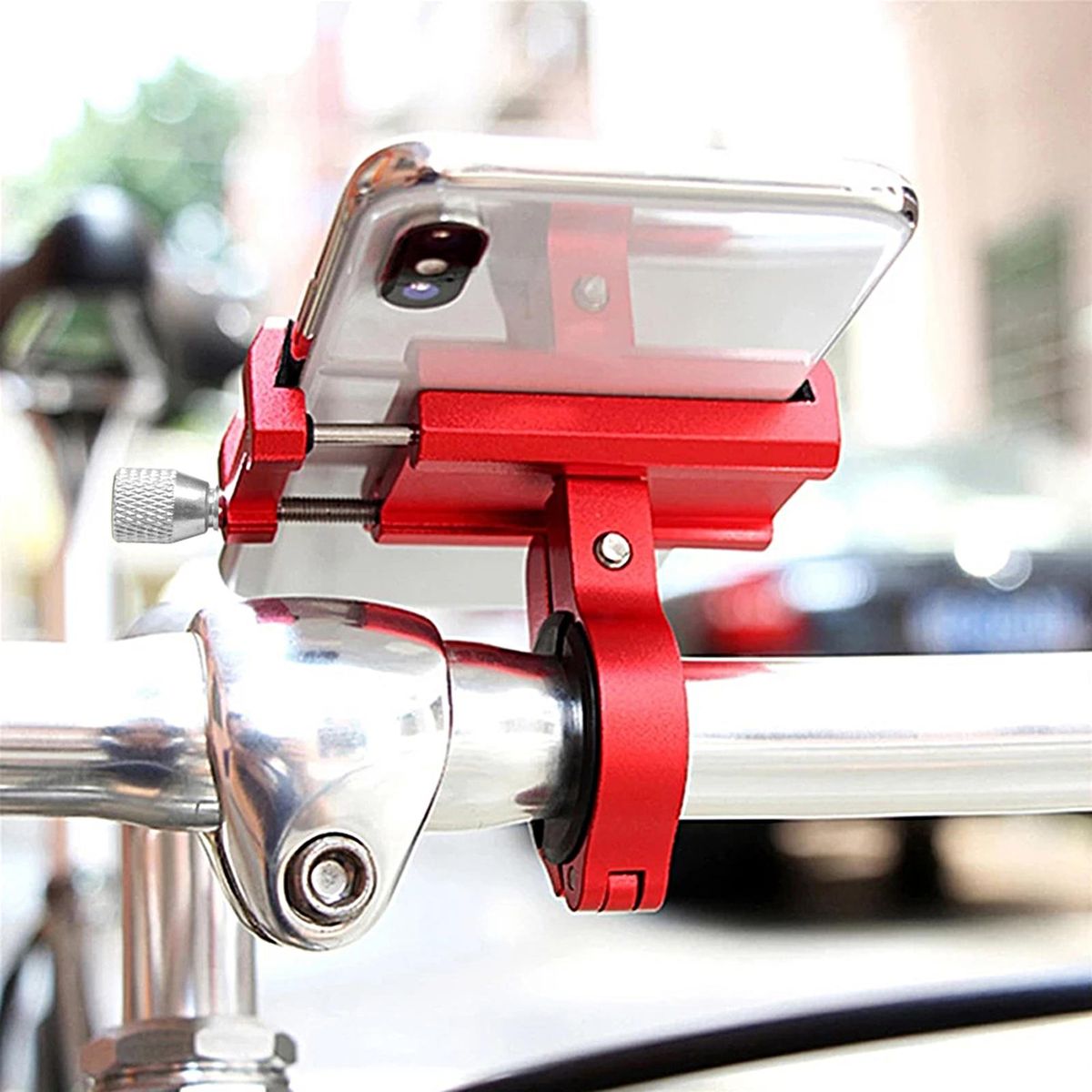 Bike Phone Stand 360 Degree Rotation Bike Phone Holder Red