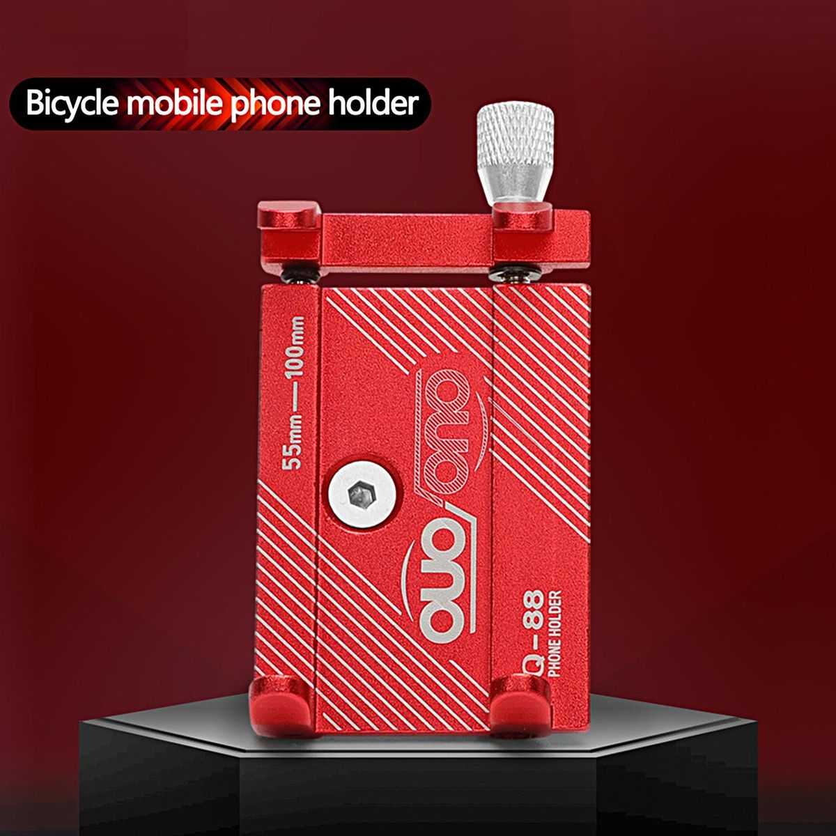 Bike Phone Stand 360 Degree Rotation Bike Phone Holder Red