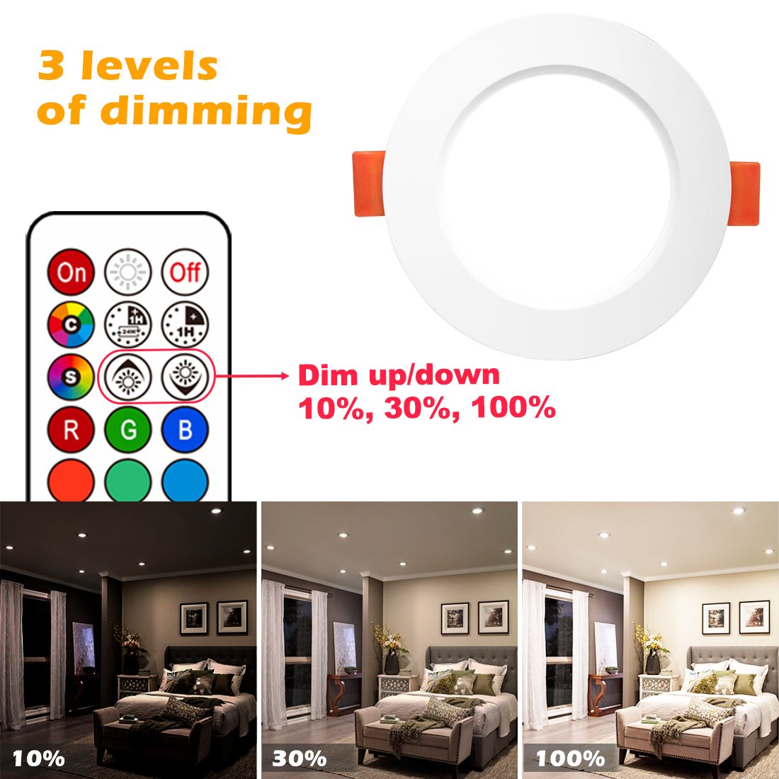 LED Downlight Spot LED Recessed Smart Dimmable Ceiling 7W