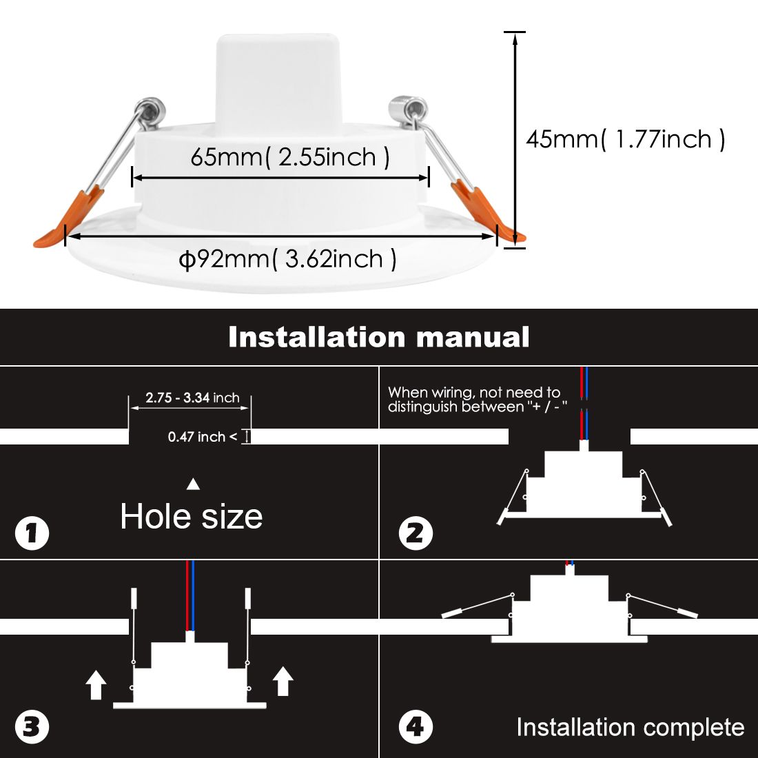 LED Downlight Spot LED Recessed Smart Dimmable Ceiling 7W
