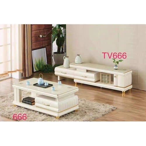 Television Shelf & Center Table With Drawers