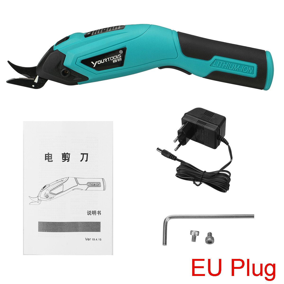 12 W Cordless Electric Pruning Shears Scissor Branch Garden Pruner Tool EU