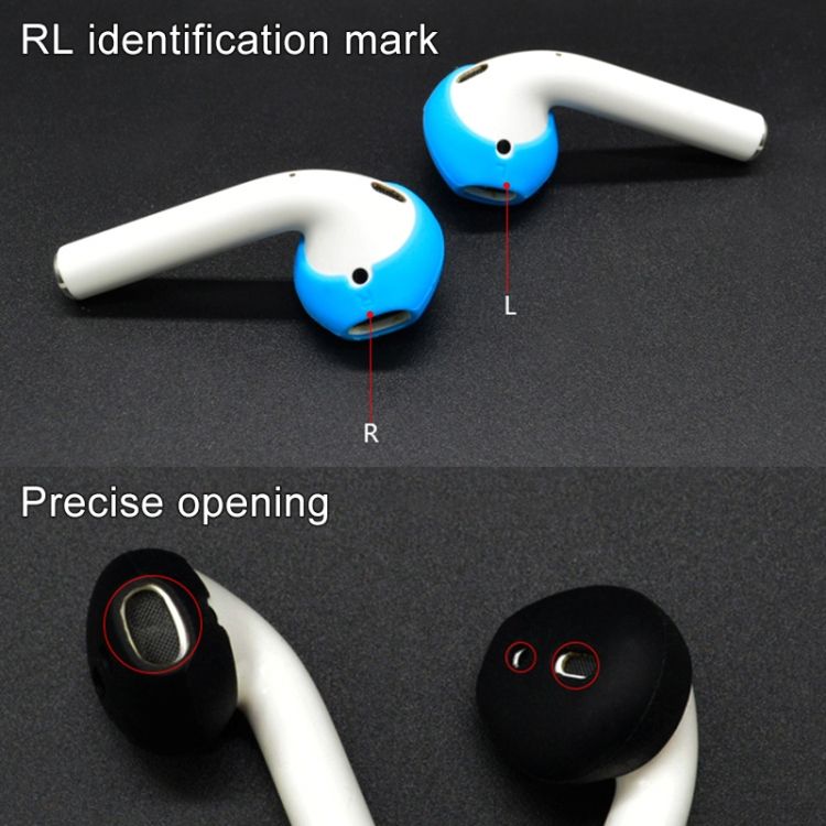 2 PCS Earphone Silicone Ear Caps For Apple AirPods / EarPods