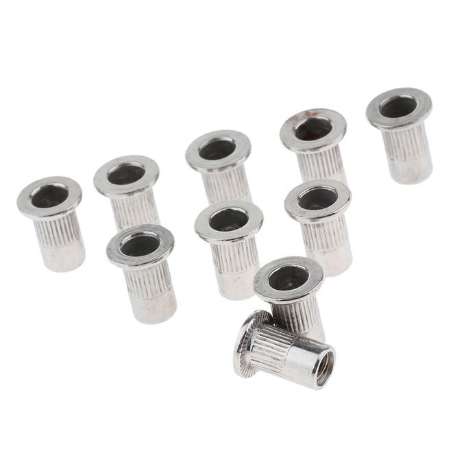 10Pcs Stainless Steel Blind Rivet Nut Threaded Rivnut Insert Nut M4