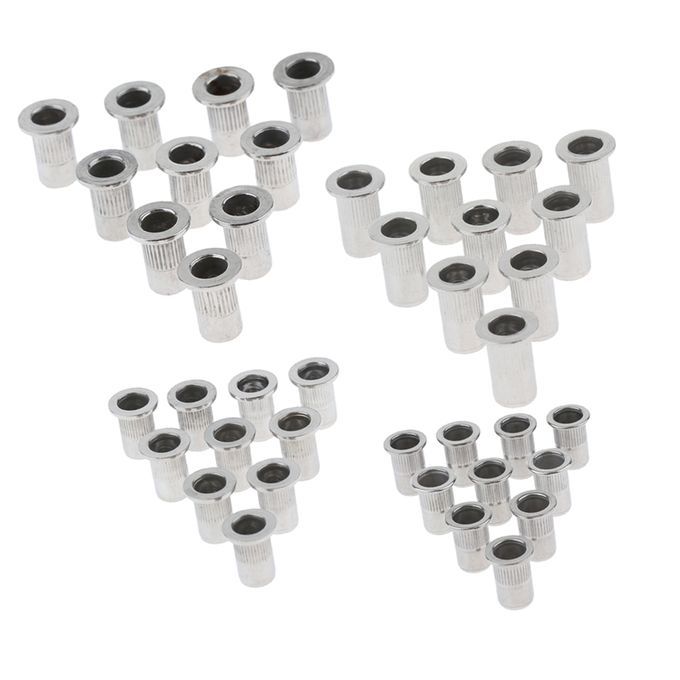 10Pcs Stainless Steel Blind Rivet Nut Threaded Rivnut Insert Nut M4