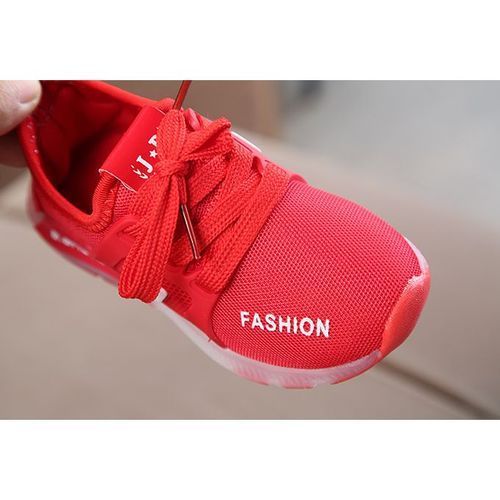Children's LED Lights Shoes Luminous Sports Shoes-Red