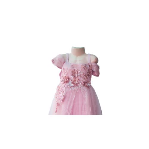 Girl’s Floor Length Ball Dress - Pink