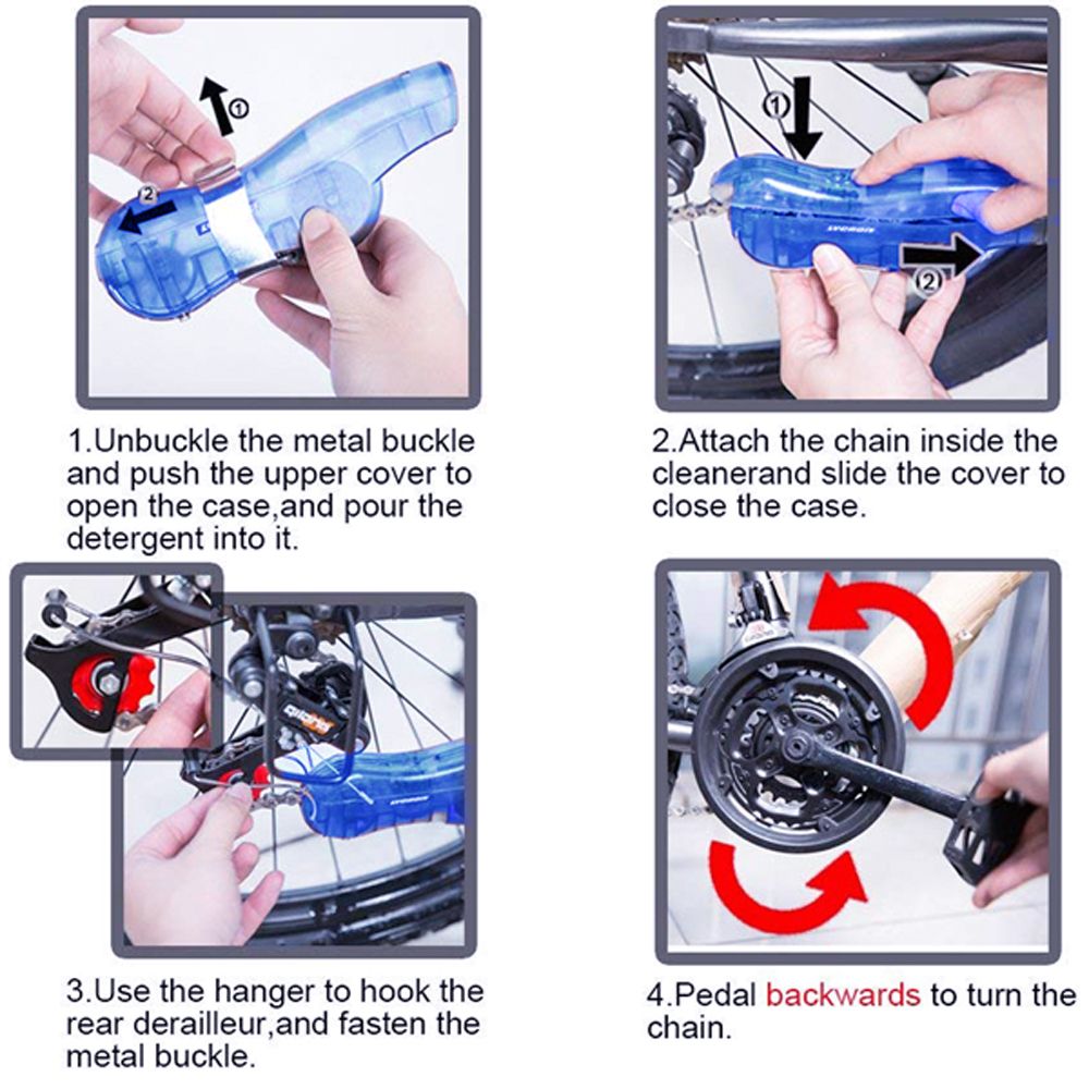 Cycling Bike Chain Cleaner-Blue
