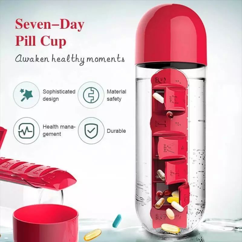 7Day Medicine Storage Organizer Case Container Water B Gules