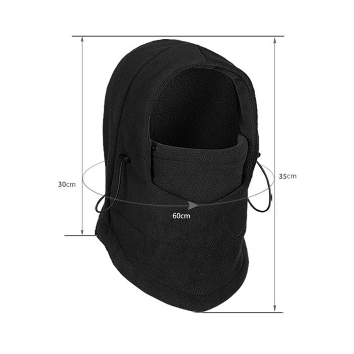 Cycling Headgear Motorcycle Cycling Face Neck Gaiter Black