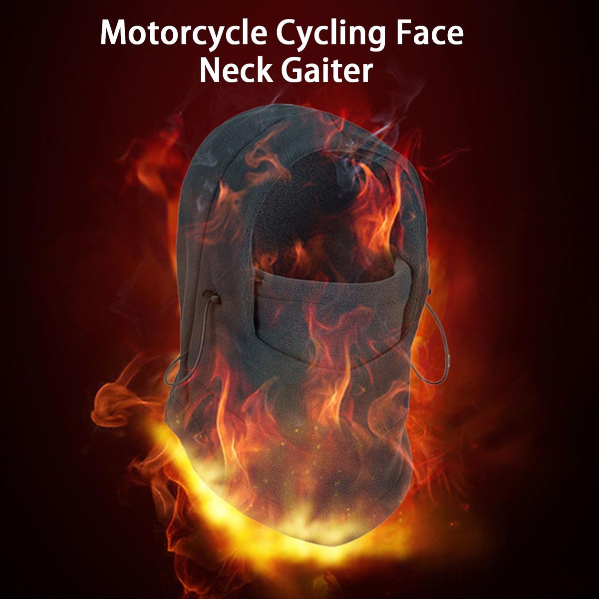 Cycling Headgear Motorcycle Cycling Face Neck Gaiter Black