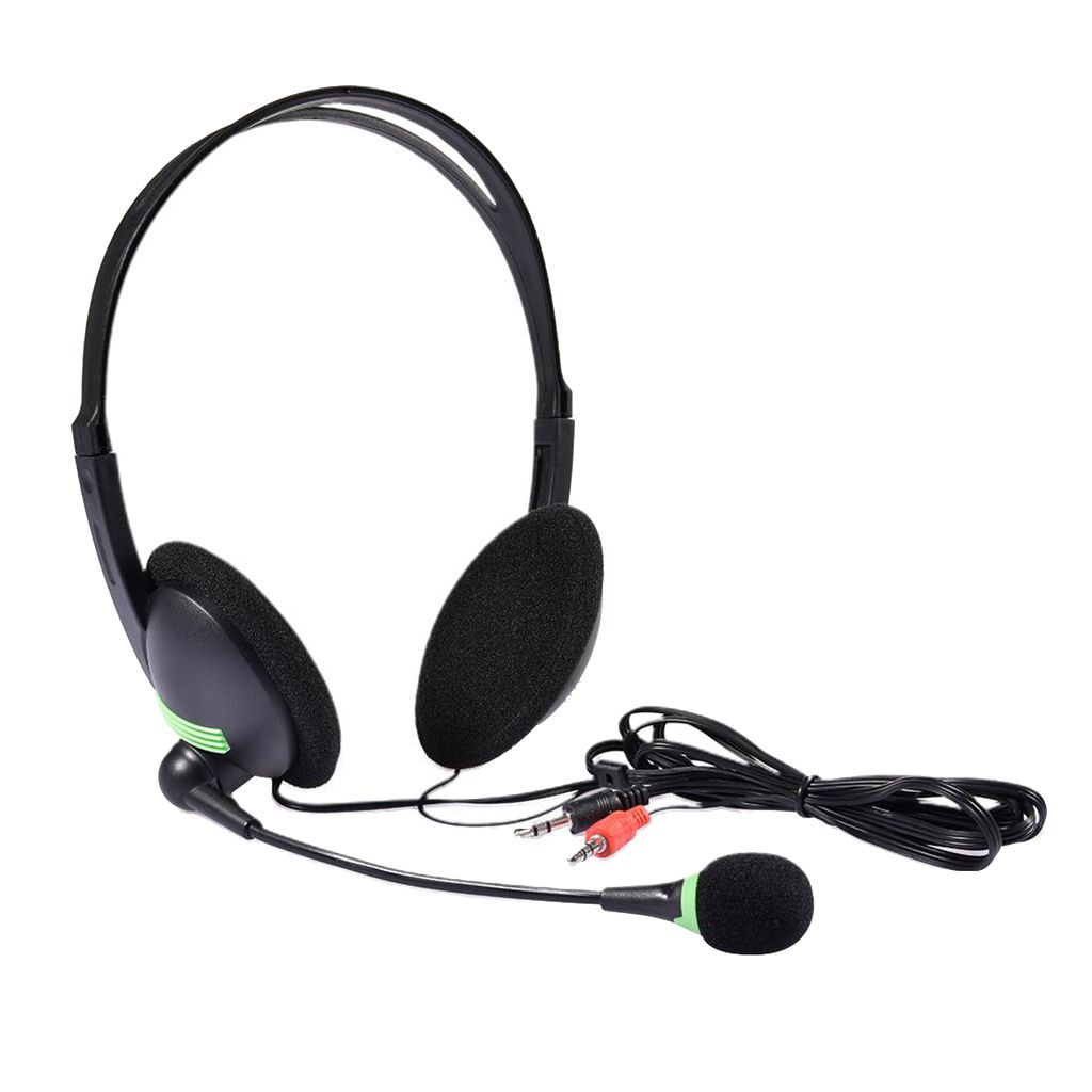 3.5mm PC Computer Headset With Mic Microphone Noise