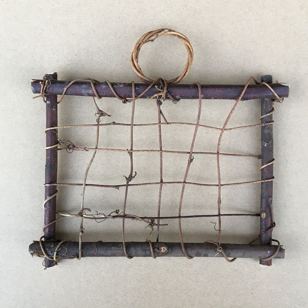 Air Plants Hanging Wooden Rattan Frame Tillandsia Wall