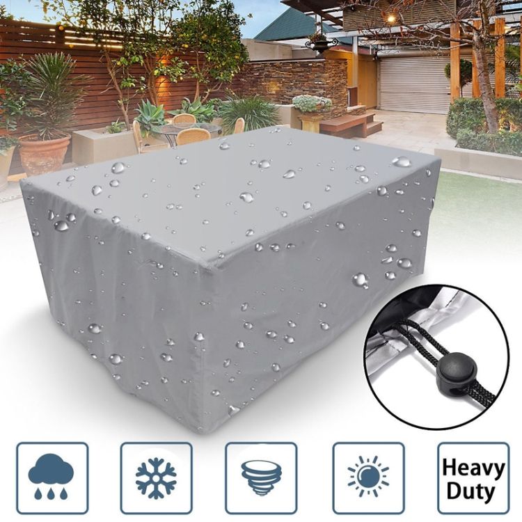 Tables Chairs Dustproof Cover, Size: 231x231x90cm