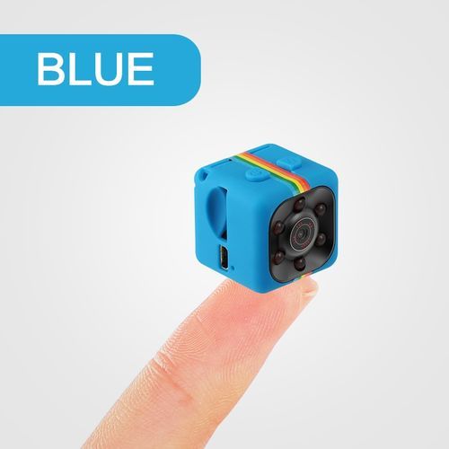 SQ11 PRO Mini Camera 1080P Sensor Car DVR Smart Home Security Camcorder Small Cam Support Hiden TF Card PK SQ13 SQ12 SQ7(720 P)(Blue)